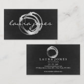 Imitate Gold lackierter Circle Designer Visitenkarte (Vorne/Hinten)