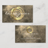 Imitate Gold lackierter Circle Designer Visitenkarte (Vorne/Hinten)