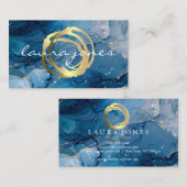 Imitate Gold lackierter Circle Designer Visitenkarte (Vorne/Hinten)