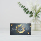 Imitate Gold lackierter Circle Designer Visitenkarte (Stehend Vorderseite)