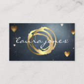 Imitate Gold lackierter Circle Designer Visitenkarte (Vorderseite)