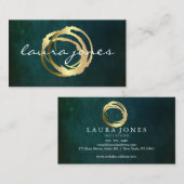 Imitate Gold lackierter Circle Designer Visitenkarte (Vorne/Hinten)