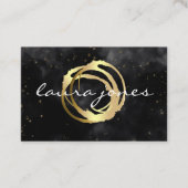 Imitate Gold lackierter Circle Designer Visitenkarte (Vorderseite)