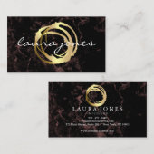 Imitate Gold lackierter Circle Designer Visitenkarte (Vorne/Hinten)