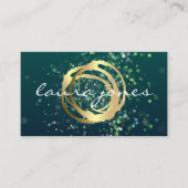 Imitate Gold lackierter Circle Designer Visitenkarte (Vorderseite)