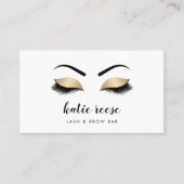 Imitate Gold Lashes Visitenkarte (Vorderseite)