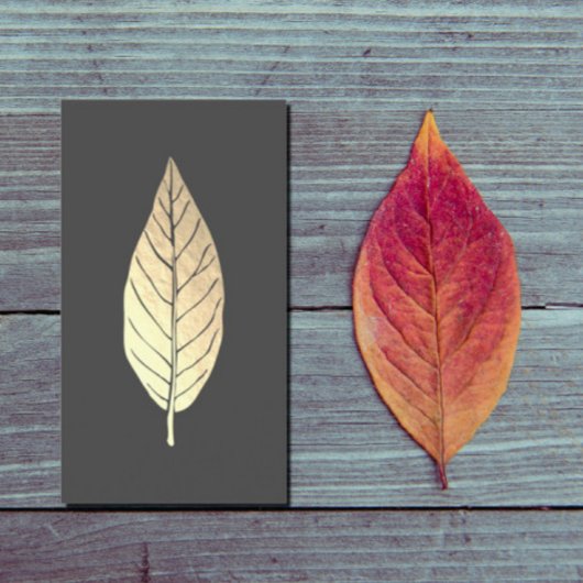 Imitate Gold Leaf Business Card Visitenkarte