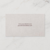 Imitate Gold Leaf Circle Pattern Orange Business C Visitenkarte (Rückseite)