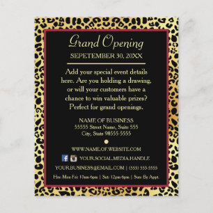 IMITATE Gold Leopard Boutique Special Flyer