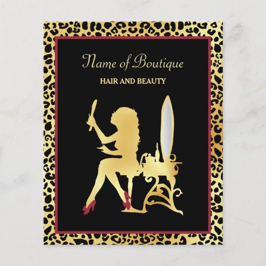 IMITATE Gold Leopard Boutique Special Flyer (Vorne)