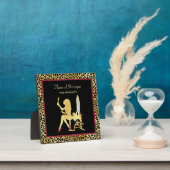 IMITATE Gold Leopard Printwerbung Frauenhair Bouti Fotoplatte (InSitu)