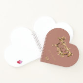 Imitate Gold Lettering Elegant Honeymoon Journal 2 Notizblock (Innenseite)