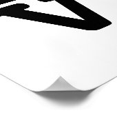 Imitate Gold Liebe Heart Wedding Valentinstag Squa Poster (Ecke)