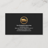 Imitate Gold LKW Location Icon Logistics Mover Visitenkarte (Rückseite)