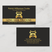 Imitate Gold Long Haul LKW Gold LKW Visitenkarte (Vorne/Hinten)