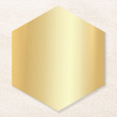 Imitate Gold Look Eleganter Blank Modern Template Untersetzer (Vorderseite)