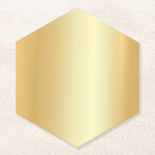 Imitate Gold Look Eleganter Blank Modern Template  Untersetzer
