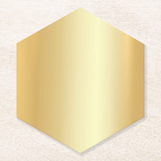Imitate Gold Look Eleganter Blank Modern Template Untersetzer (Vorderseite)