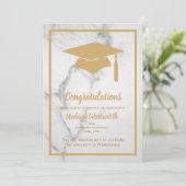 Imitate Gold & Marmor Abschluss Ankündigung (Stehend Vorderseite)