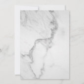 Imitate Gold & Marmor Abschluss Einladung (Rückseite)