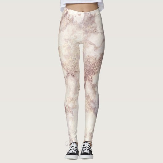 Imitate Gold Marmor Leggings (Vorderseite)