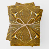 Imitate Gold Metal Design Geschenkpapier Set (Beispiel)