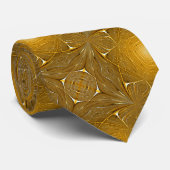 Imitate Gold Metal Design Krawatte (Gerollt)
