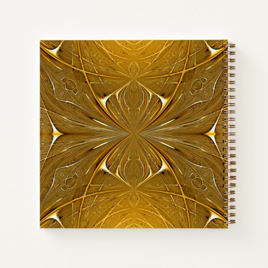 Imitate Gold Metal Design Notizblock (Rückseite)