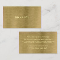 Imitate Gold Metal Textur Danke Karte
