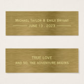 Imitate Gold Metal Textur Lesezeichen (Vorne & Hinten)