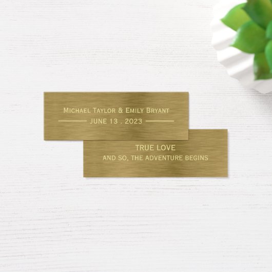 Imitate Gold Metal Textur Lesezeichen (Schreibtisch)