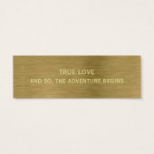 Imitate Gold Metal Textur Lesezeichen (Rückseite)