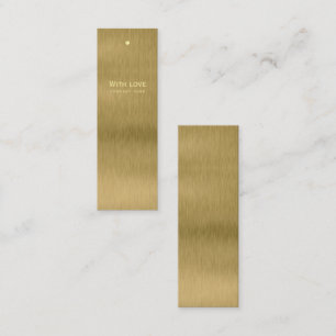Imitate Gold Metal Texture Geschenktasten Mini Visitenkarte