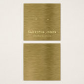 Imitate Gold Metal Texture Schmuckkarte (Vorne & Hinten)