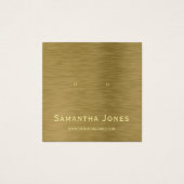 Imitate Gold Metal Texture Schmuckkarte (Vorderseite)