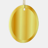 Imitate Gold Metallic Look Blank Template Circle Keramik Ornament (Rechts)