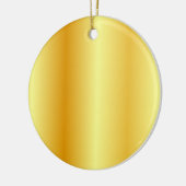 Imitate Gold Metallic Look Custom Blank Template Keramik Ornament (Links)