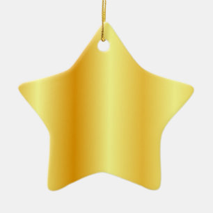 Imitate Gold Metallic Look Custom Blank Template Keramik Ornament