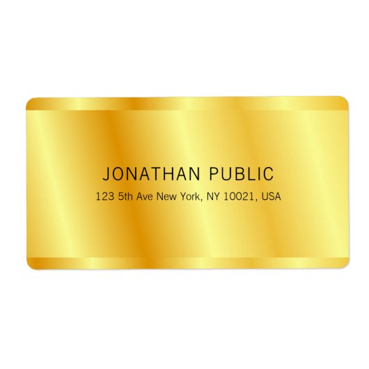 Imitate Gold Metallic Look Elegant Glamour Custom (Vorne)