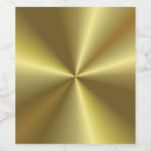 Imitate Gold Metallic Look Elegante Leere Vorlage Weinetikett (Einzelnes Label)