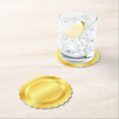 Imitate Gold-Metallic-Look Fügen Sie Ihren Monogra Untersetzer (Vor Ort)