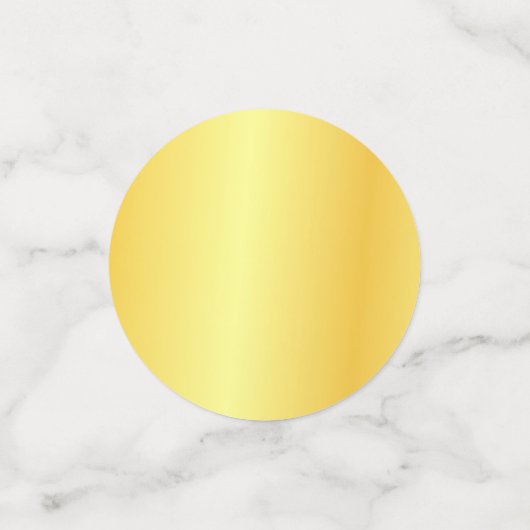 Imitate Gold Metallic Look Moderne Vorlage Elegant Konfetti (Klein Vorderseite)