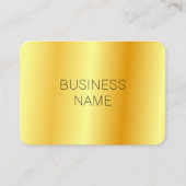 Imitate Gold Metallic Look Moderner Glamour Corpor Visitenkarte (Vorderseite)
