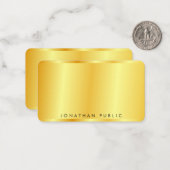 Imitate Gold Metallic Look Personalisierte Vorlage (Vorderseite/Rückseite Beispiel)