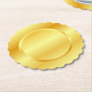 Imitate Gold Metallic Look Template Hinzufügen Ihr Untersetzer