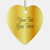 Imitate Gold Metallic Look Trendy Handgeschriebene Keramik Ornament (Rechts)