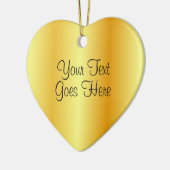 Imitate Gold Metallic Look Trendy Handgeschriebene Keramik Ornament (Links)