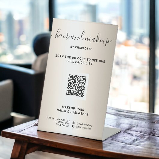 Imitate Gold metallische schick Make-up digitale Q Sockelschild