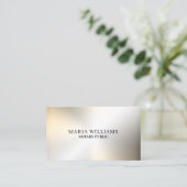 Imitate Gold Metalloberfläche minimal Visitenkarte (Stehend Vorderseite)