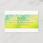 Imitate Gold mit Chic Monogram gespürt Visitenkarte (Rückseite)